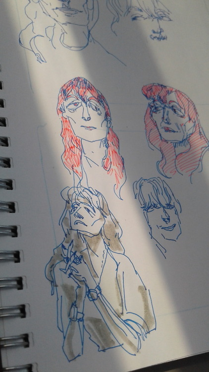 ironvoan-art: some florence+machine sketches from a something like a year ago. plus sunflowers