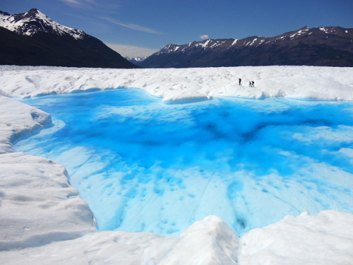 mtfuji:Lake in middle of Perito Moreno glacier