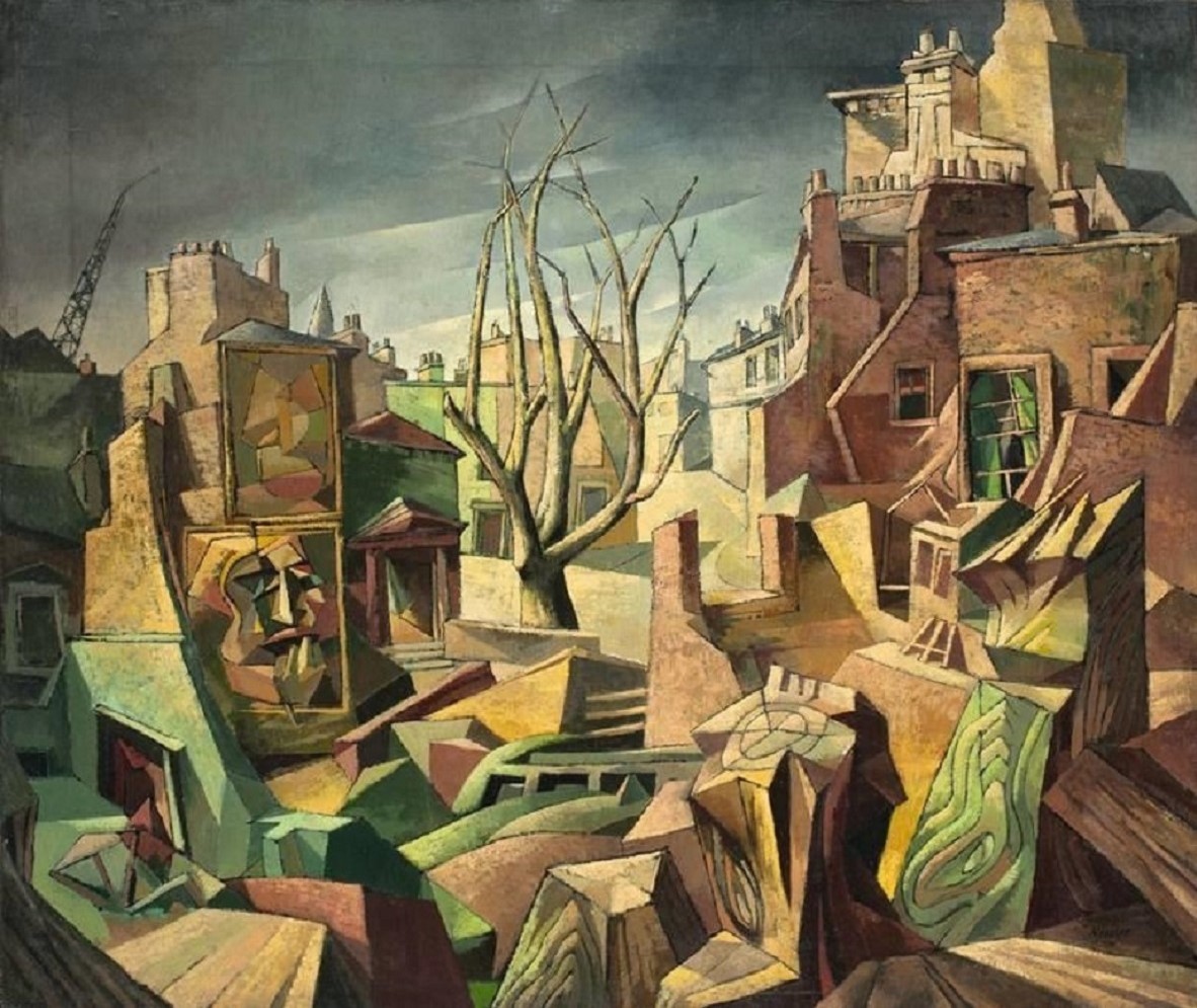 thunderstruck9: Walter Nessler (British, born Germany, 1912-2001), Surreale Stadtlandschaft