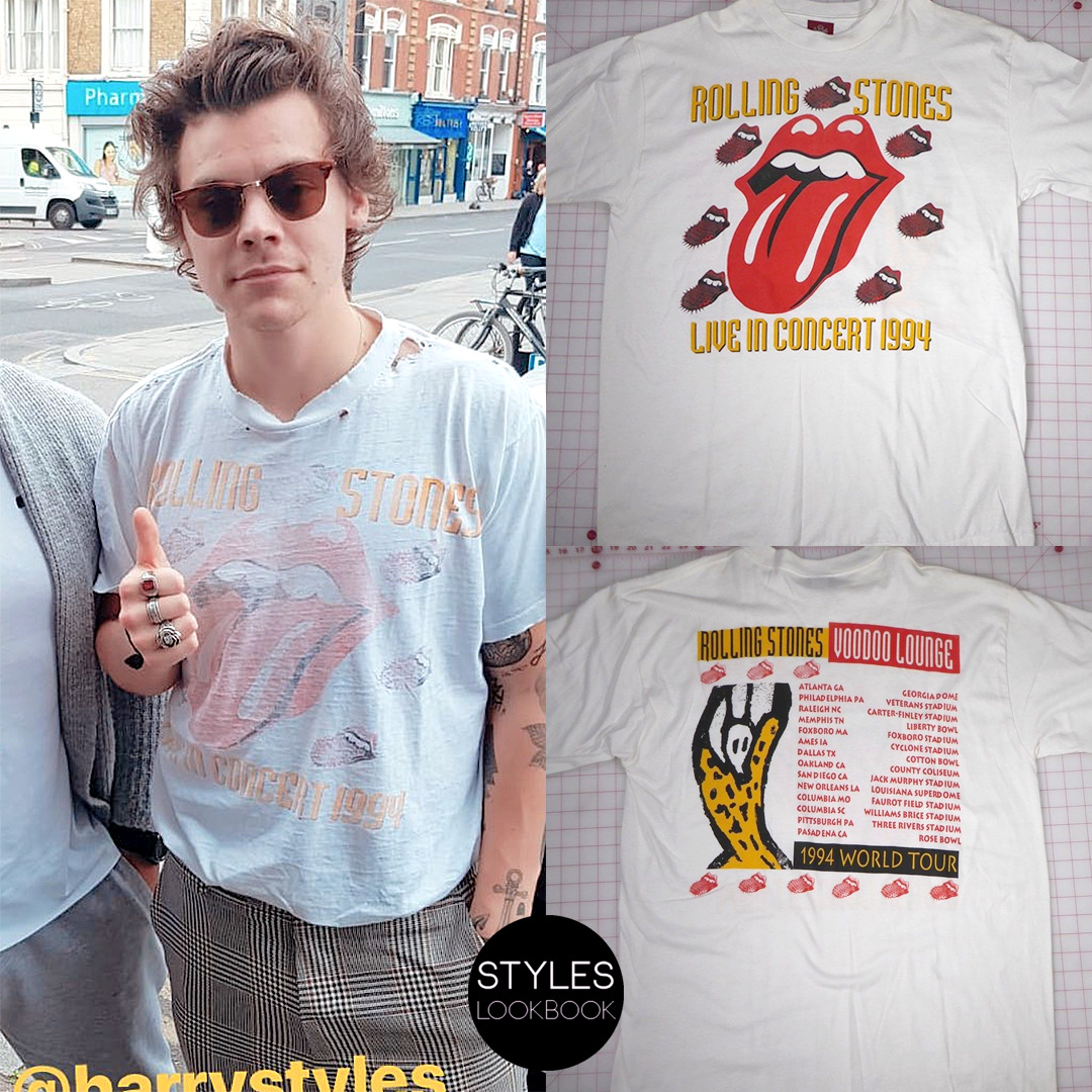 harry styles rolling stones t shirt