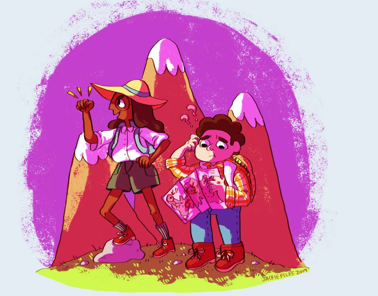 theweepywillow:  Connie and Steven go on an adventure hike!! I’d like to think