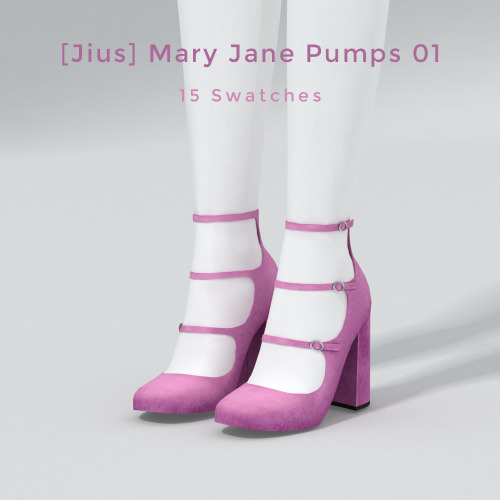 jius-sims: Christmas Collection Part 1 [Jius] Mary Jane Pumps 0115 swatches5k+ Polygons———————————[J