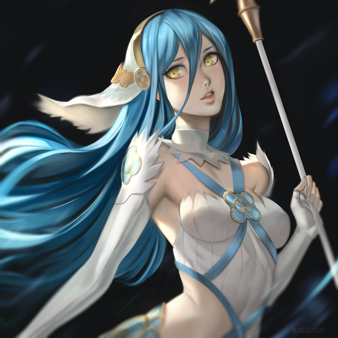 ragecandybar:More fire emblem!, man her outfit is unexpectedly hard to draw orz
