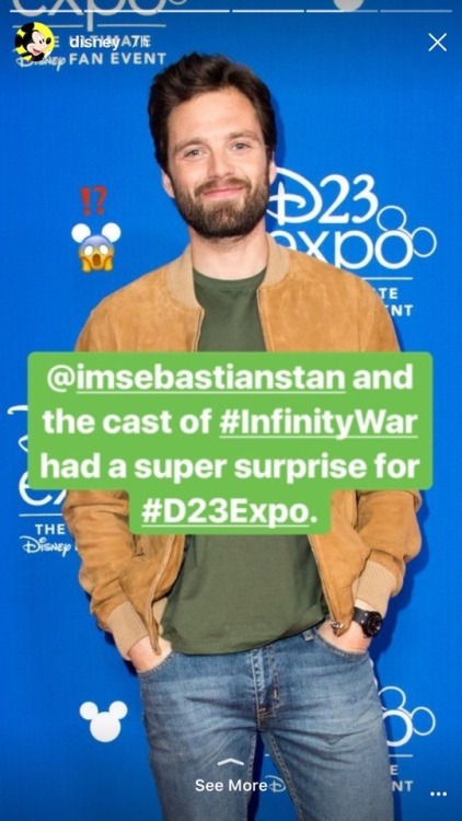 Disney knows what&rsquo;s up fam SEBASTIAN STAN &hellip;&hellip;&hellip;and the cast of infinity war