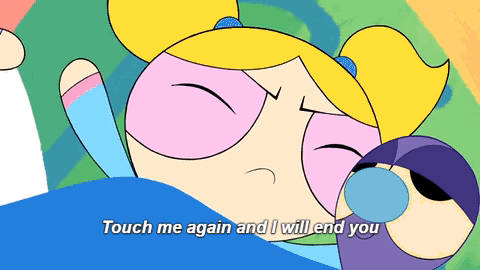 rainbowswordfish:  When you try to wake a grumpy little. 