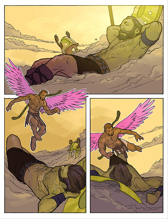 dalelazarov:  Because I am bored, here’s Page One of GREEK LOVE by Dale Lazarov