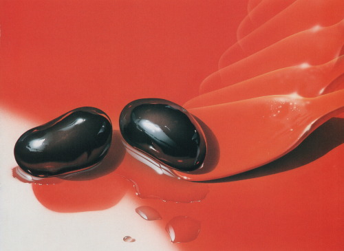 palmandlaser:  Masao Saito, “Black Bean”From Masao Saito’s Food Illustrations (1988)