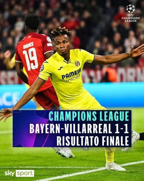 🤯 QUASI DA NON CREDERE
Il Villarreal è in semifinale di Champions
➡ http://tiny.cc/Bayern_Villarreal
https://www.instagram.com/p/CcRtcKFt0i7p8Gbi-IoCnBeKLf7HSrWhgZ9tKE0/?igshid=NGJjMDIxMWI=