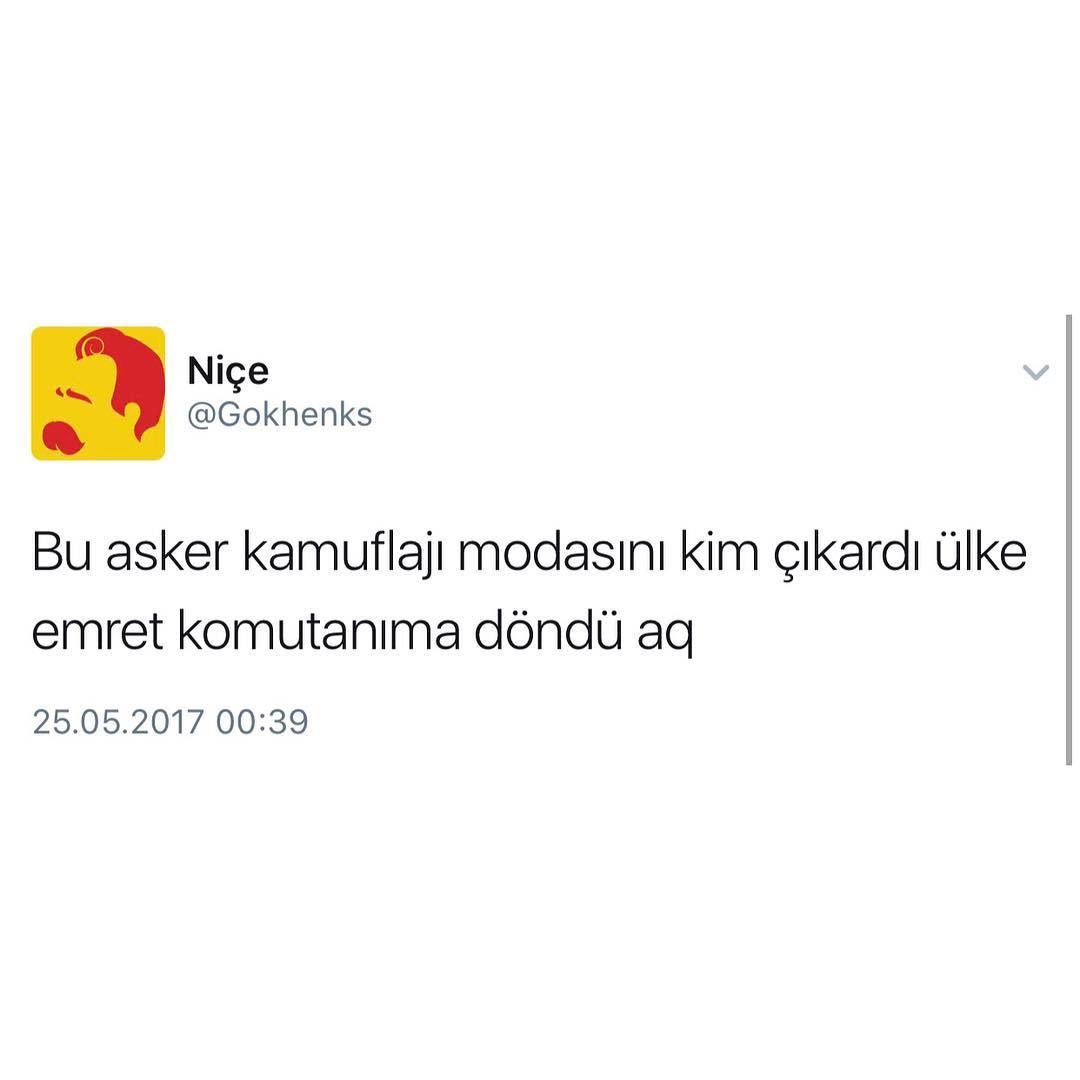 Bu asker kamuflajı...