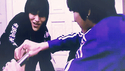 myunghan:  Infinite’s reaction to their old videos. 