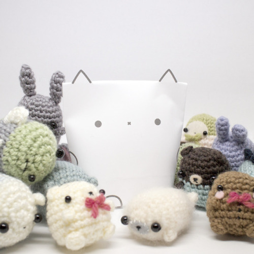 Amigurumi mystery bags are back in stock, just in time for the holidays! Each one has a surprise ami