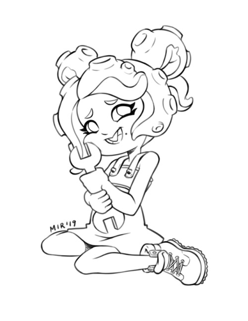 Work in progress line art of little Marina! DeviantArt ✦ Twitter ✦ Twitch ✦ Shop 