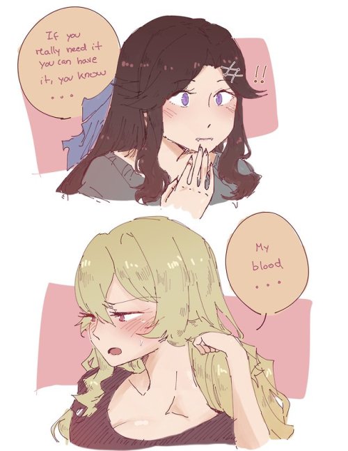 ✧･ﾟ: *✧ Vampire AU KuroMaya ✧ *:･ﾟ✧♡ Characters ♡ : Maya Tendou ♥ Claudine Saijou ♢ Anime ♢ :