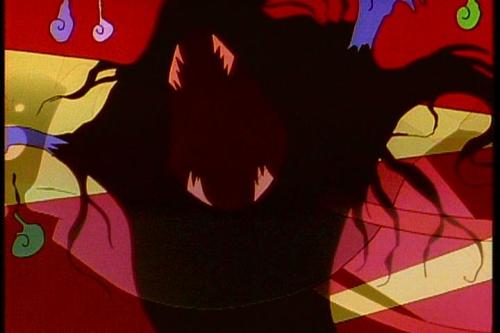 thecarrotella:In Slayers, sometimes when a character gets hit there is a quick flashing of images th