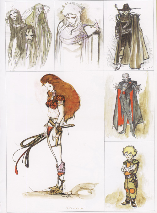 80sanime:  Vampire Hunter D Illustrations by Yoshitaka Amano