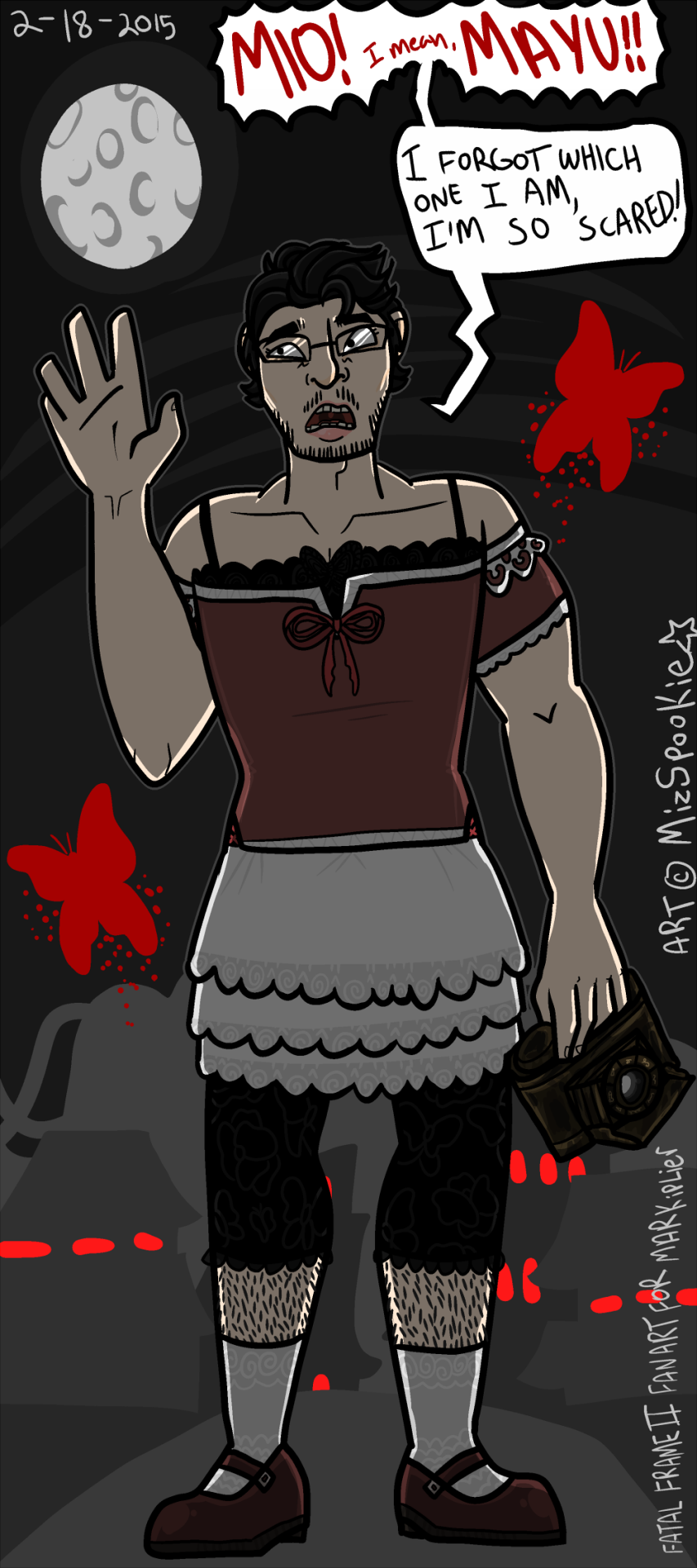mizspookie:  The Blooderflies…Watching Markiplier play Fatal Frame II: Crimson