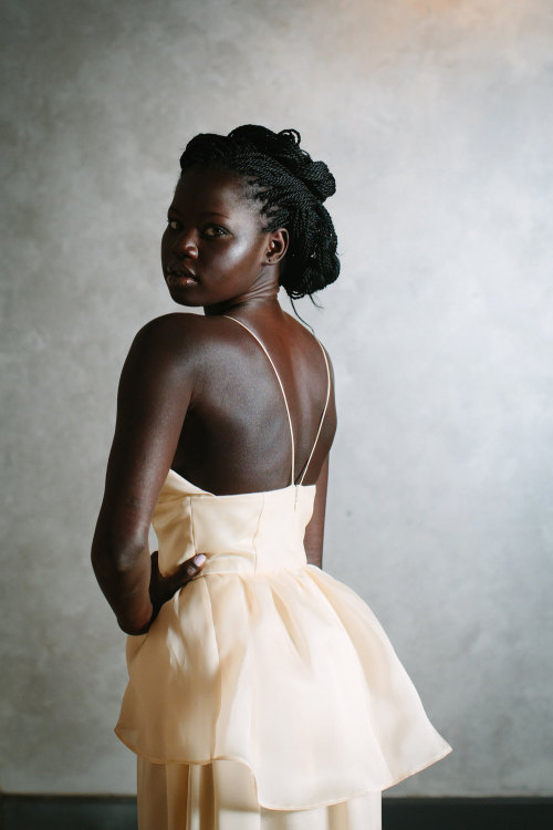 mensasmoov:  mangoestho:  JillianFellers peplum wedding gown the model is amazingly gorgeous tho.  Yes 
