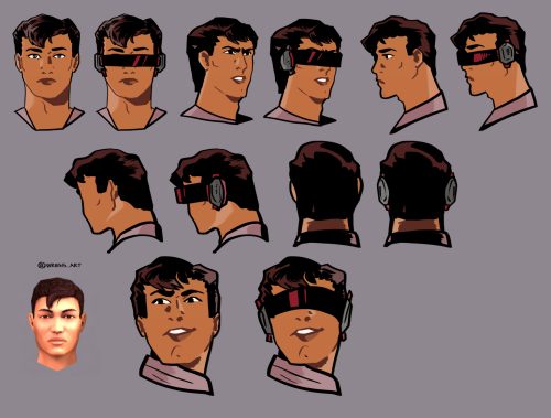  Face model sheet of my KOTOR 1 OC - Sato Jasra 