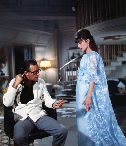 rareaudreyhepburn:William Holden and Audrey Hepburn in Paris When it Sizzles, 1964.requested by ihid