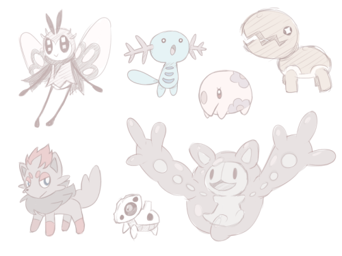 Sketched some pokemon!