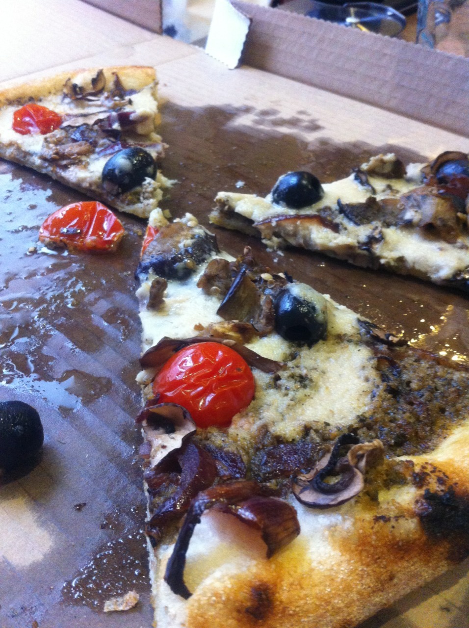 veganpizzafuckyeah:  reblogged from glitterskullnip:  Mm vegan pizza!  
