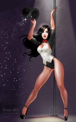 superheropinups:  Zatanna - Sonia Matas 
