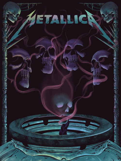 METALLICA- on sale today!Once again, we’re producing the tour poster series for Metallica- this time