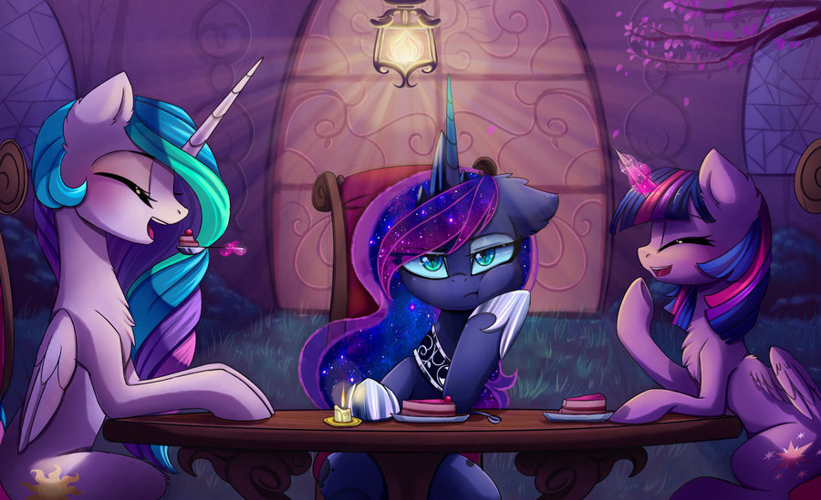 mylittleponyoficialg4:  Third wheel by MagnaLuna  