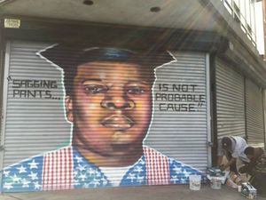 dudewheresyoursoul:  land-of-propaganda:  #FergusonOctober  A mural was painted over