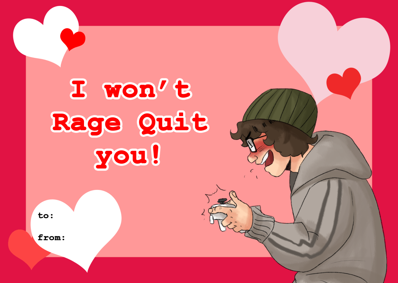 pfennings:  And now I’m done! Achievement Hunter Valentines for you to print out