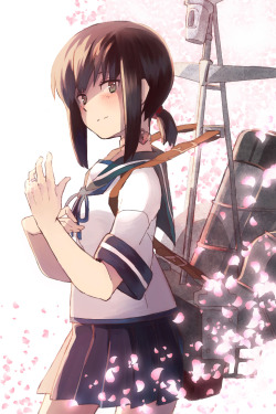 high-high:  「桜吹雪の君と」/「紅燈」の作品 [pixiv]