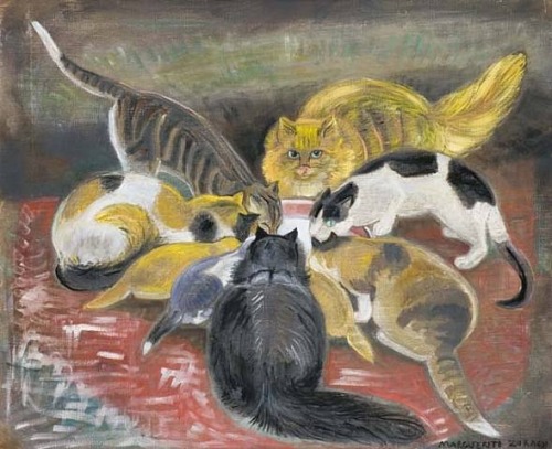 huariqueje: Morning Milk    -  Marguerite Thompson Zorach American , 1887-1968 oil on