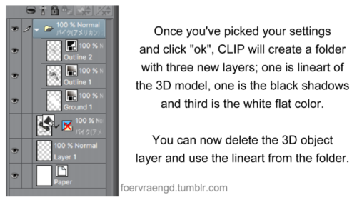 foervraengd: A quick guide in how to turn 3D objects into linearts in CLIP EX.EDIT: FUCK I FORGOT AN