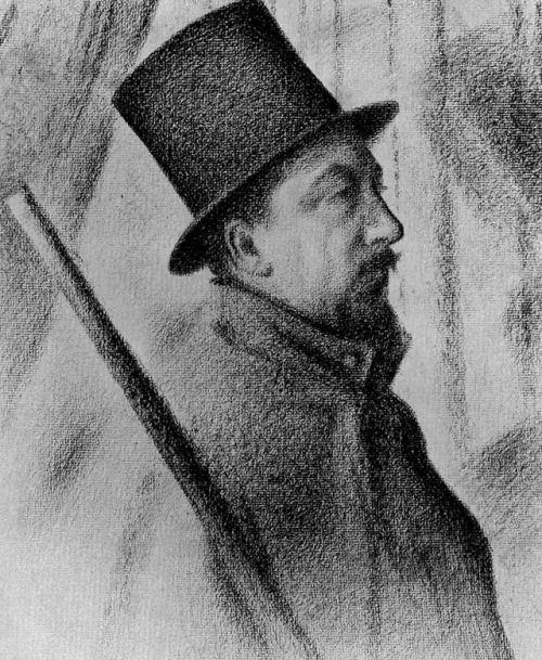 artist-seurat: Portrait of Paul Signac, Georges SeuratMedium: crayon,paperwww.wikiart.org/en