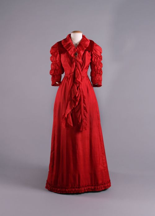 Evening dress, 1892From the Cleveland History Center on Pinterest