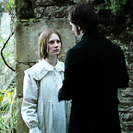 perioddramasource:jane eyre + all the times Jane was overwhelmed shook by Mr. Rochester