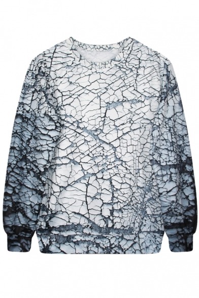 colorfullife-fiona:  Ombre Tie-Dye Round Neck Long Sleeve Sweatshirt  Blue Abstract