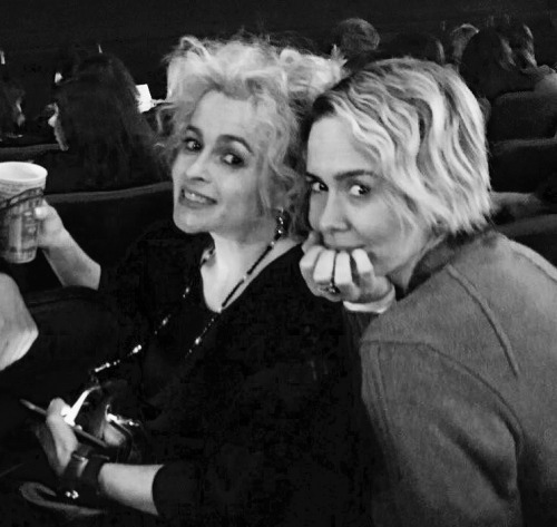 bonhamxcarter:Helena Bonham Carter and Sarah Paulson out in New York City | 14/01/17