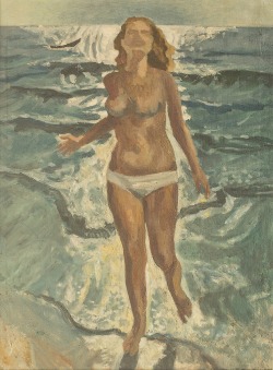 youcannottakeitwithyou:  Alexander Tatarenko (Russian, 1925–1999)A girl and the see