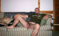 str8menrule:  Love to be this White Trash Stud’s ball lickin’, cocksuckin’, cum eatin’ faggot!!!