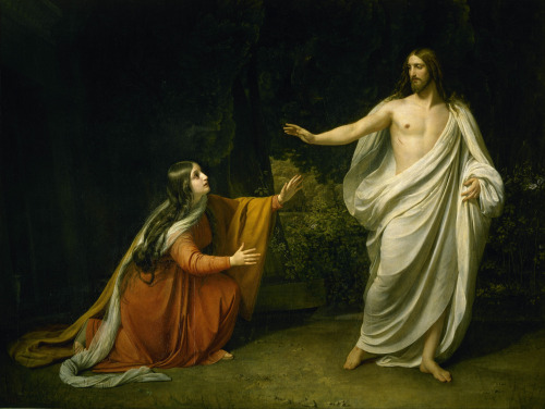 Christ&rsquo;s Appearance to Mary Magdalene after the Resurrection, Alexander Ivanov, 1835