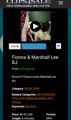 o0pepper0o: FIONNA AND MARSHALL LEE BLOWJOBGet it on CLIPS4SALE HERE 