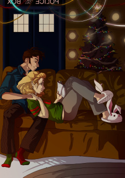 nathanielemmett:  The Tenth Doctor and Rose