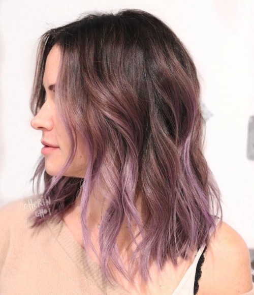 mizzchoi:A lavender moment for some winter change. A beautiful transition into a cooler blonde. #lav