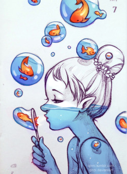 punkins-posts:  qinni:  Blowing bubbles 