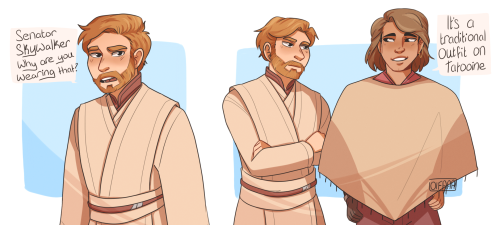 oifaaa:Anakin Skywalker the senator for Tatooine is such a fun concept I had to draw it, also featur