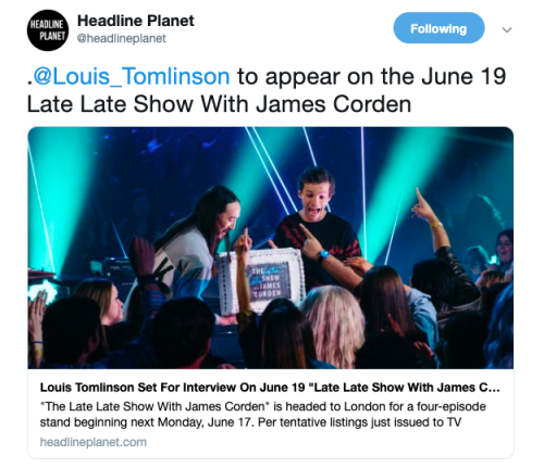 The Late Late Show With James Corden” is headed to London for a four-episode stand beginning n