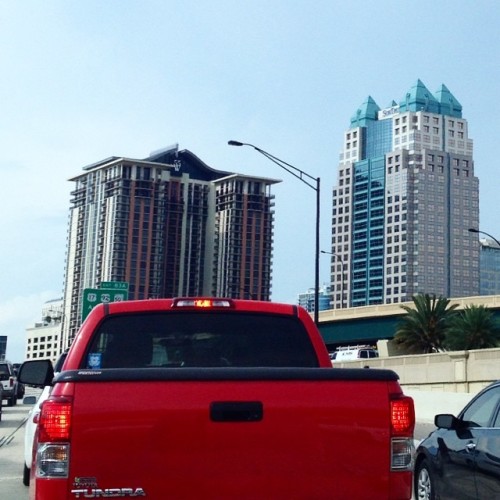 Spotted: a #ToyotaTundra taking on downtown Orlando! #citybeautiful (at Toyota of Orlando)