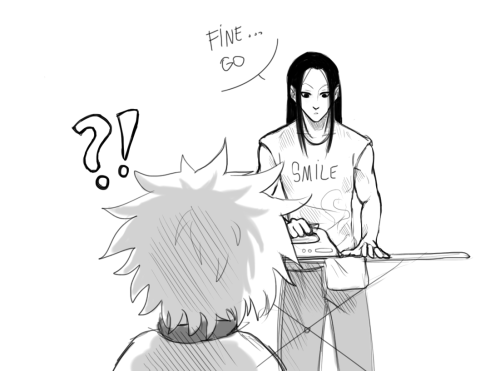 rabiscosetal:  - I’ll go out later! - He’ll still be there… - What?! -..nothing..