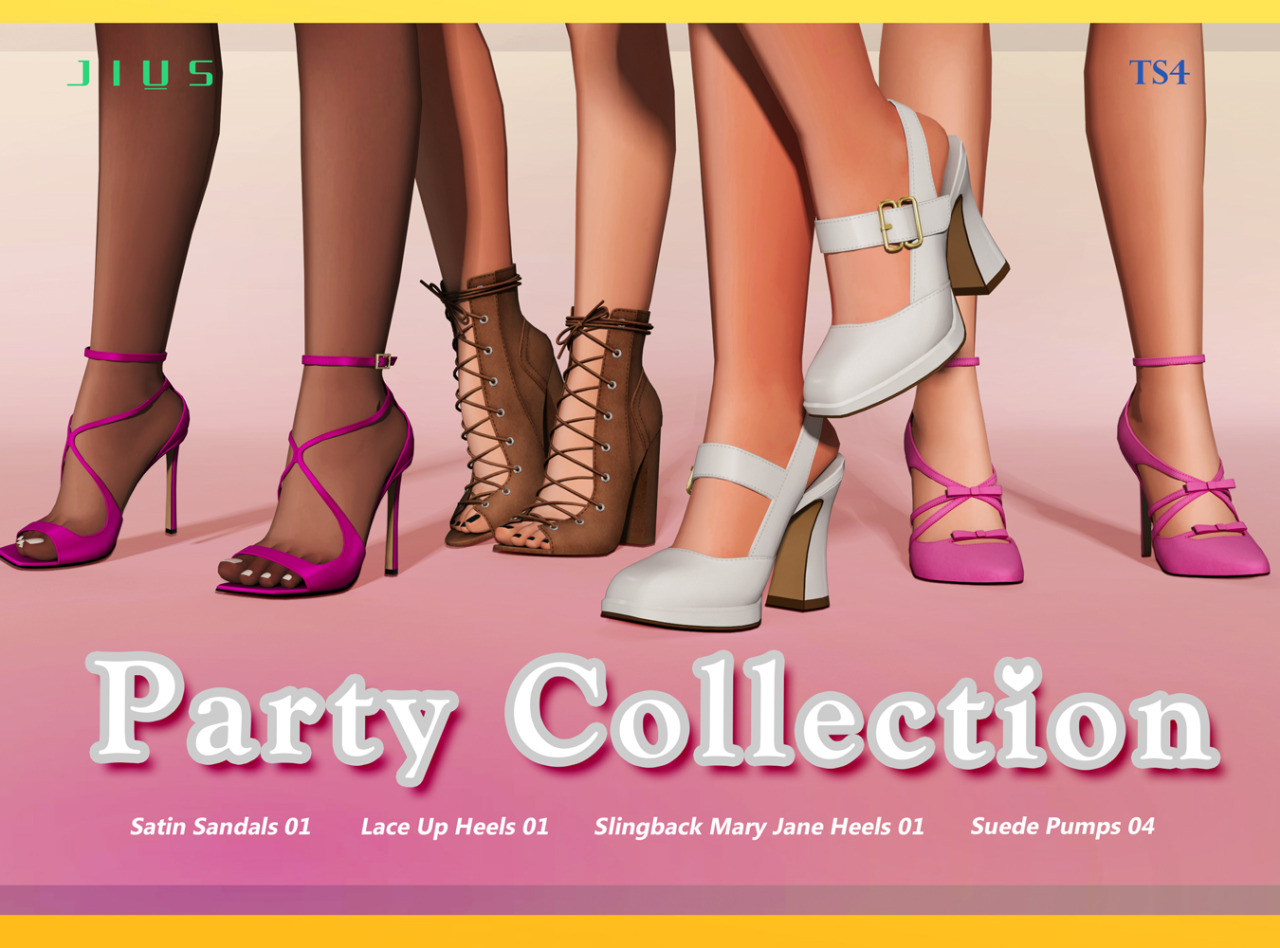 Party collection. Обувь симс. Элитная обувь для вечеринок. Обувь для вечеринок с приколом. Симс 4 обувь от Jius.